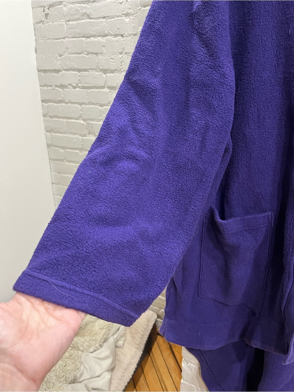 MOVING SALE! Blue Fish Hooded Jacket - Picture 3 of 7